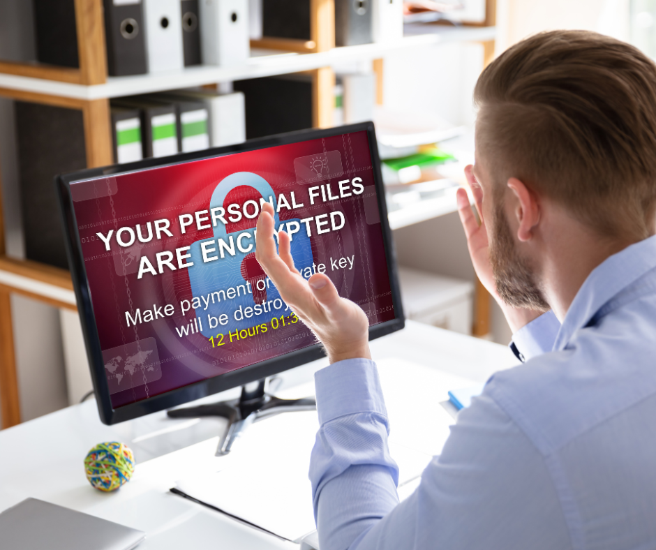 Amenazas informáticas para PYMEs — ransomware, fallas de hardware y pérdida de datos.